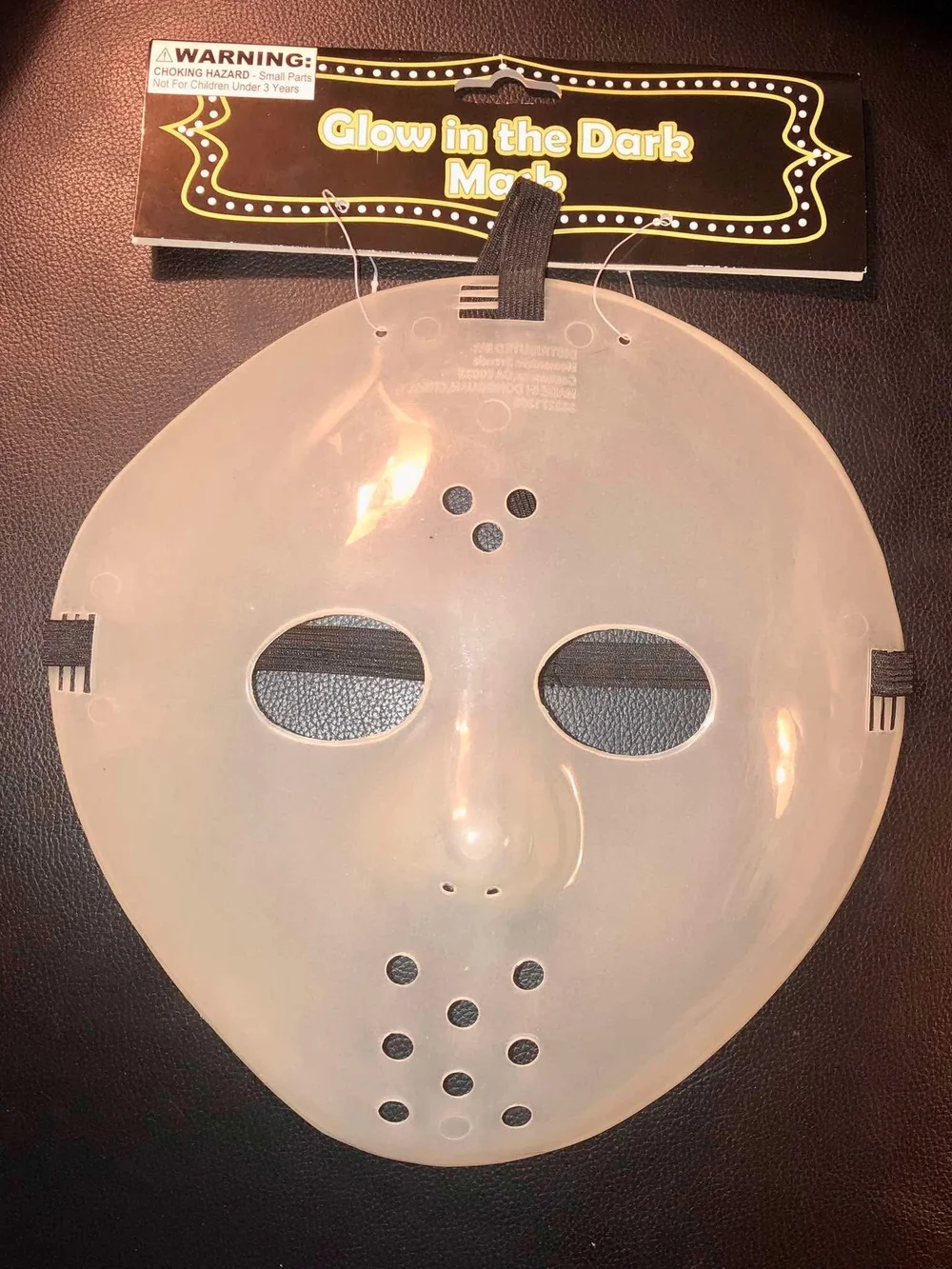 Glow in the Dark Mask - White - Unbranded